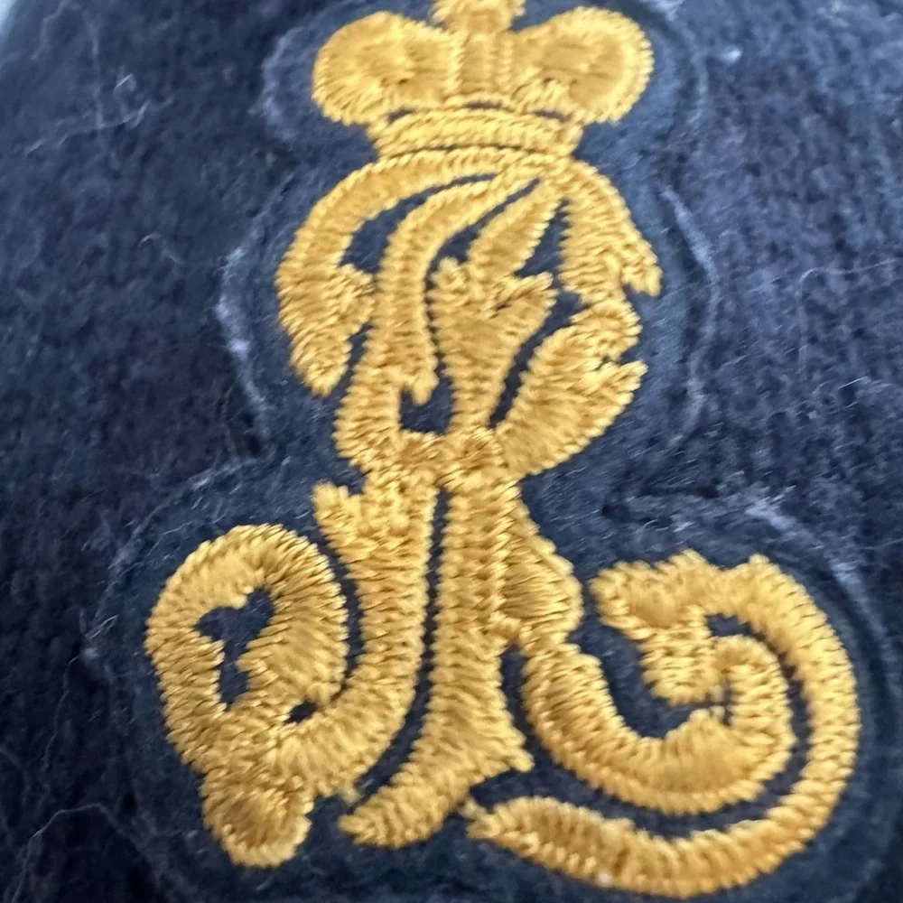 Ralph Lauren girls navy beret size 4-6X 100% wool